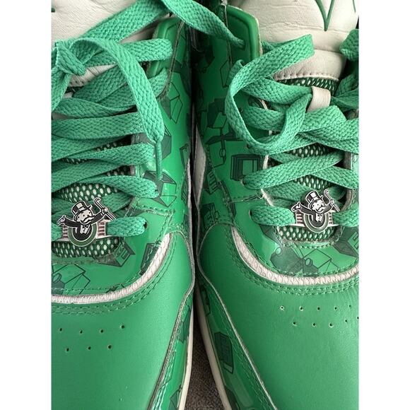 Reebok Reverse Jam Monopoly House Homes Hotels High Tops sz 12 Green White main image 7